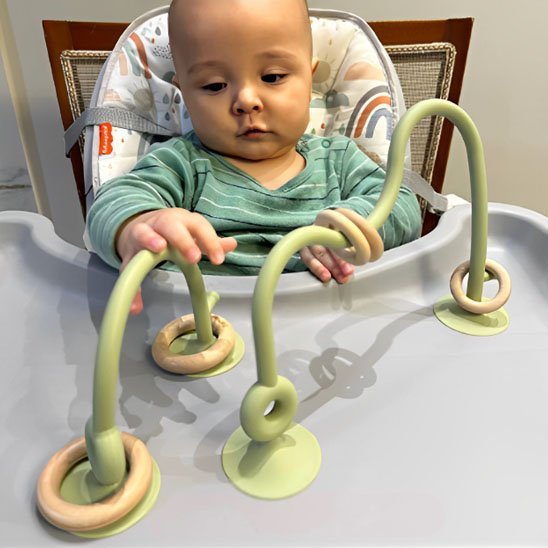 Anneau de Dentition Ventousé Bébé | Silicone Doux – Bébé Bambin - Bébé Bambin