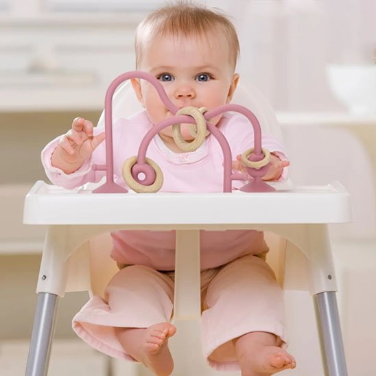Anneau de Dentition Ventousé Bébé | Silicone Doux – Bébé Bambin - Bébé Bambin
