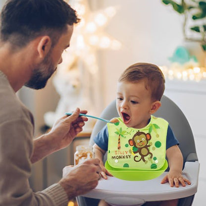 Bavoir bébé imperméable à poche ultra-absorbant - Repas - Bébé Bambin - Bébé Bambin