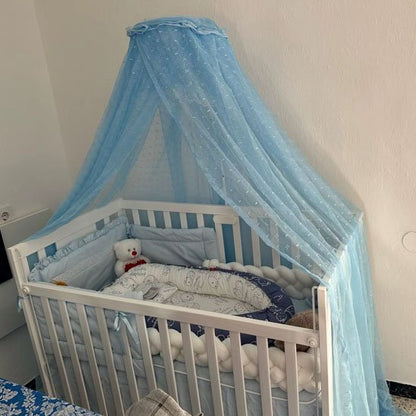 Ciel de Lit Bébé Moustiquaire Voile Étoilé | Cocon - Le Monde de Charlo & Clara