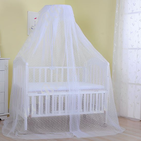 Ciel de Lit Bébé Moustiquaire Voile Étoilé | Cocon - Le Monde de Charlo & Clara