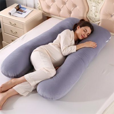 Coussin de grossesse en nue ergonomique confort et allaitement, soutient le corp complet - Le Monde de Charlo & Clara