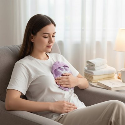 Coussinet d'allaitement thermique chaud froid avec soulagement immédiat ultra-absorbant - Le Monde de Charlo & Clara