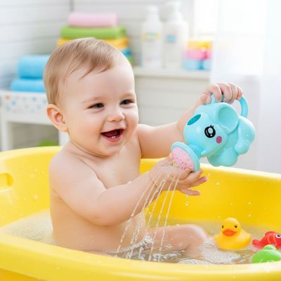 Jouet de bain en silicone pour bébé ludique et sécurisé Bébé Bambin - Bébé Bambin