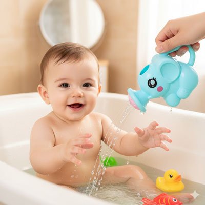 Jouet de bain en silicone pour bébé ludique et sécurisé Bébé Bambin - Bébé Bambin