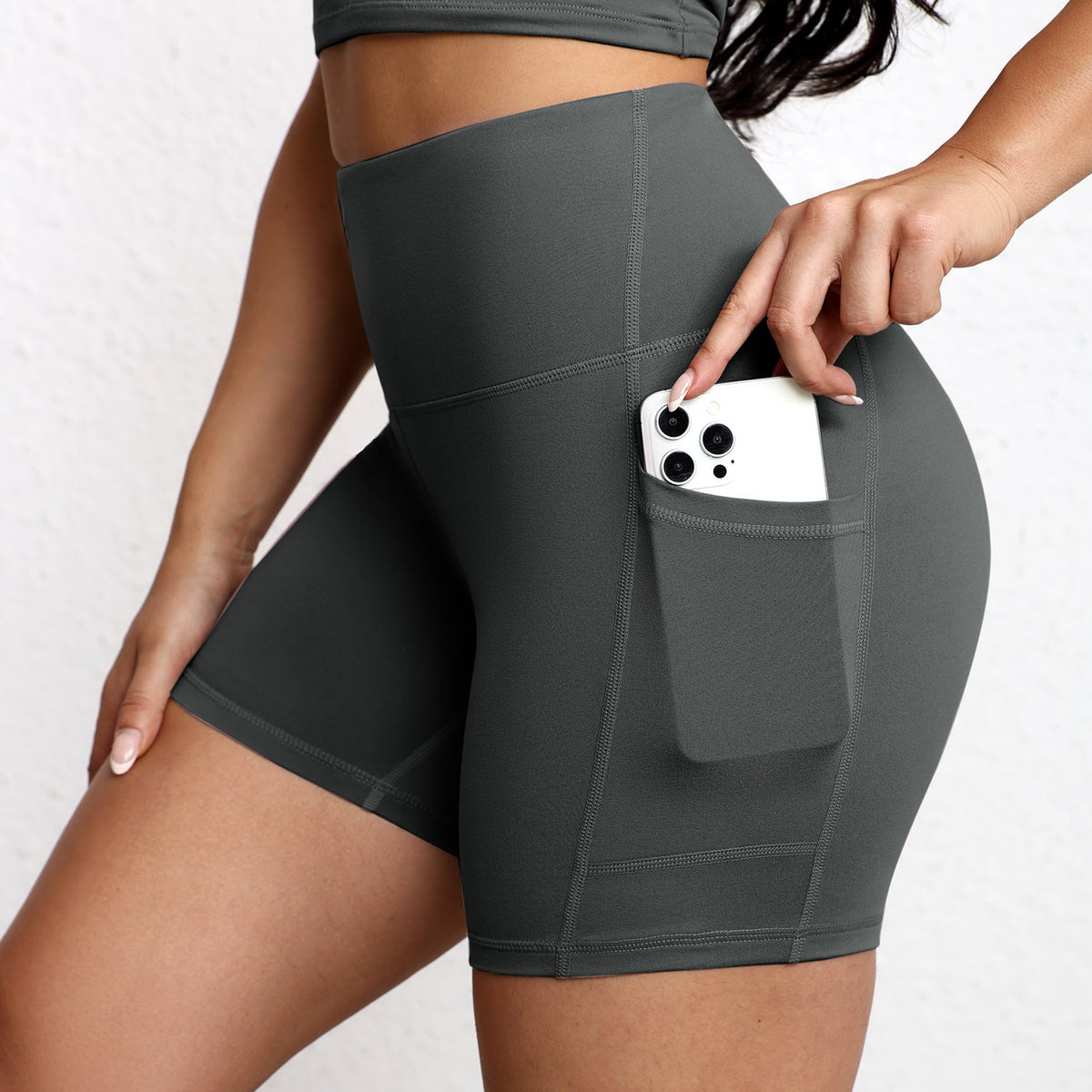 Short grossesse extensible pour yoga – Confort évolutif avec poche pratique Bébé Bambin - Le Monde de Charlo & Clara