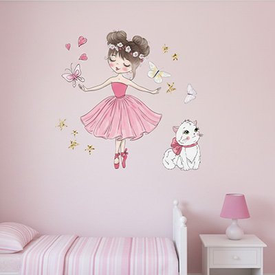 Stickers autocollants muraux enfant | Ballerine - Bébé Bambin