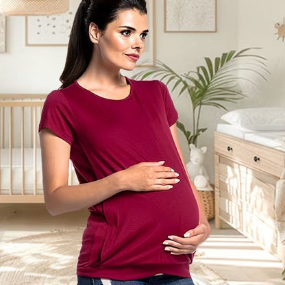 T-shirt de grossesse pour allaiter bébé confortable, élégant et discret Bébé Bambin - Bébé Bambin