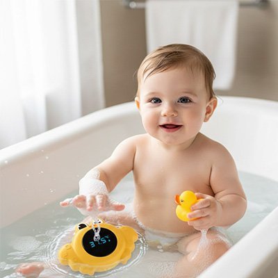Thermomètre bain bébé flottant crabe Bébé Bambin - Bébé Bambin